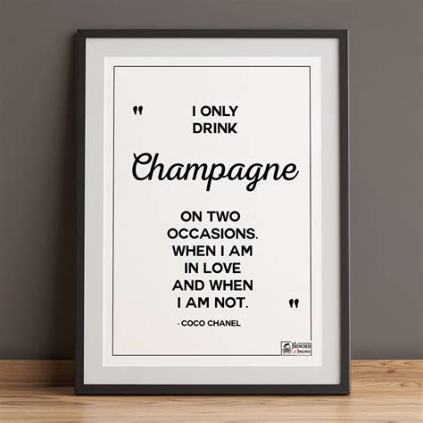 coco chanel on champagne|coco chanel luxury quote.